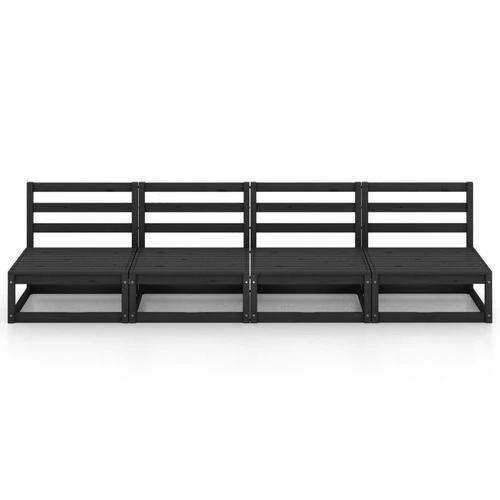 vidaXL vidaXL Modular Garden 4-Seater Sofa Solid Pinewood with Sturdy Design for Outdoor Relaxation - Garden Sofa Sets