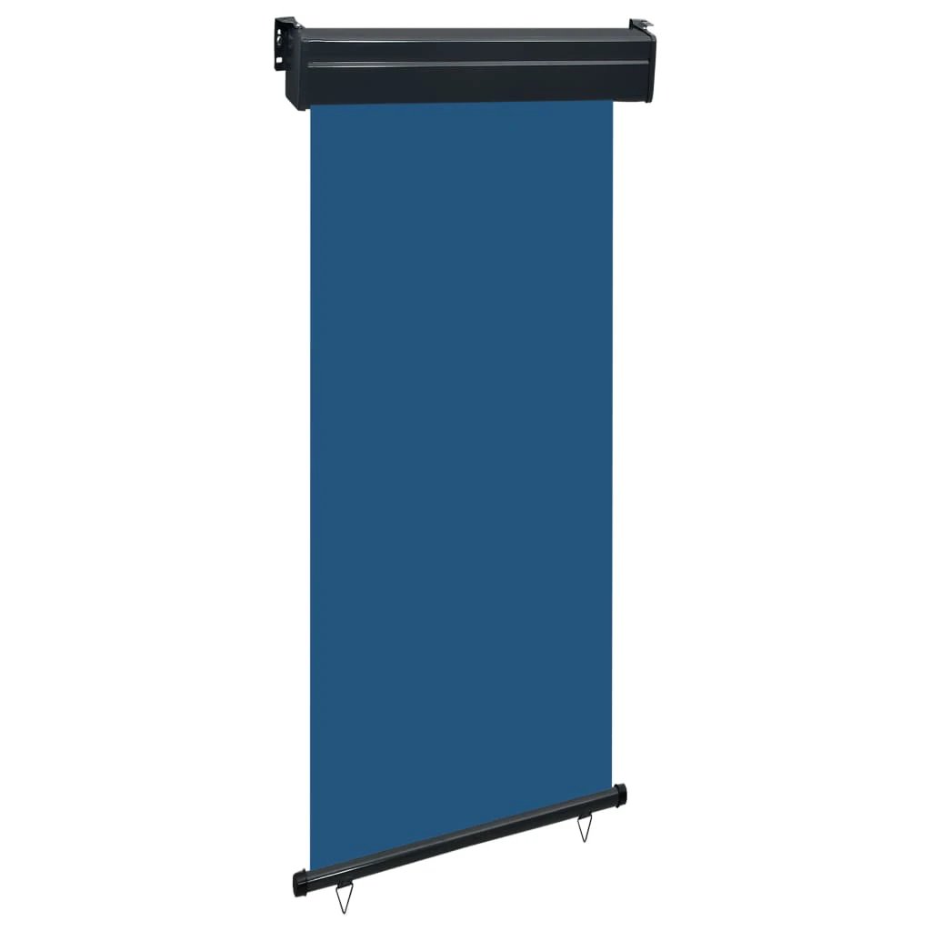 vidaXL VidaXL Balcony Side Awning 65x250 cm Black UV Resistant Polyester Aluminium Roller Privacy for Balcony - Cover