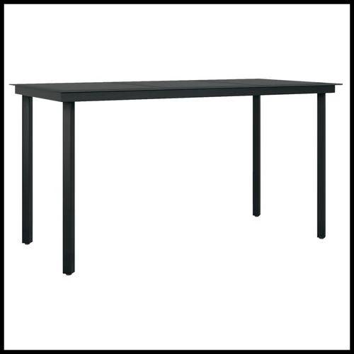 vidaXL 5 Piece Garden Dining Set Black Cotton Rope and Steel by vidaXL