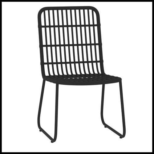 vidaXL vidaXL 3 Piece Garden Dining Set with Sturdy Steel Frame and Easy Clean Glass Top for Outdoor Entertaining - Garden Set