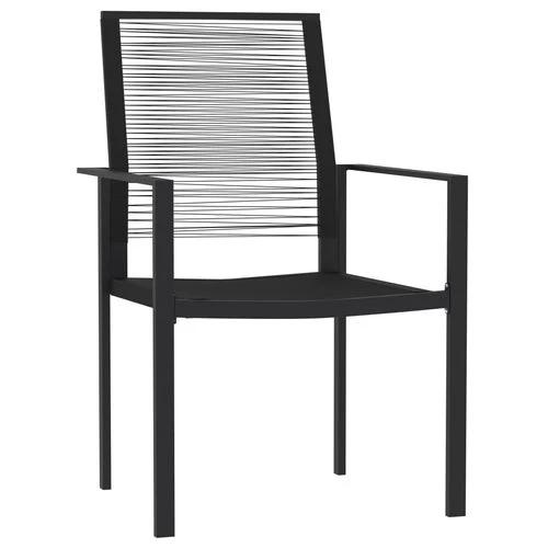vidaXL 3 Piece Garden Dining Set Durable Powder-Coated Steel Frame with Easy-Clean Glass Top for Stylish Outdoor Gatherings by vidaXL