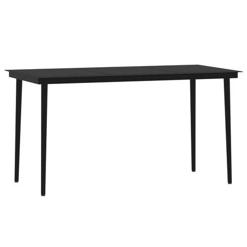 vidaXL vidaXL 3 Piece Garden Dining Set Durable Powder-Coated Steel Frame with Easy-Clean Glass Top for Stylish Outdoor Gatherings - Garden Set