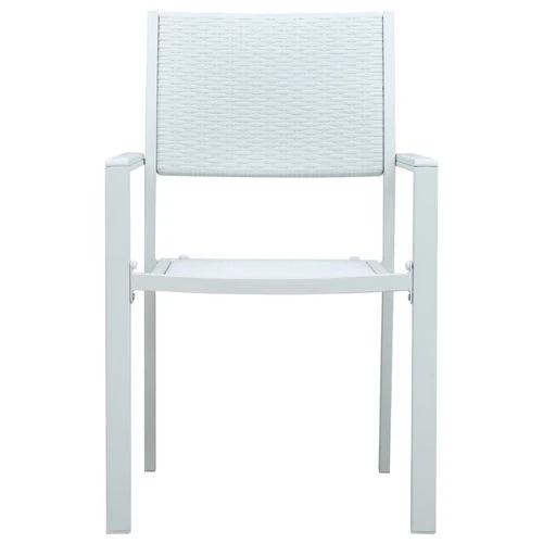 vidaXL 5 Piece Garden Dining Set with Sturdy Steel Frame and Smooth Glass Top for Stylish Outdoor Gatherings by vidaXL