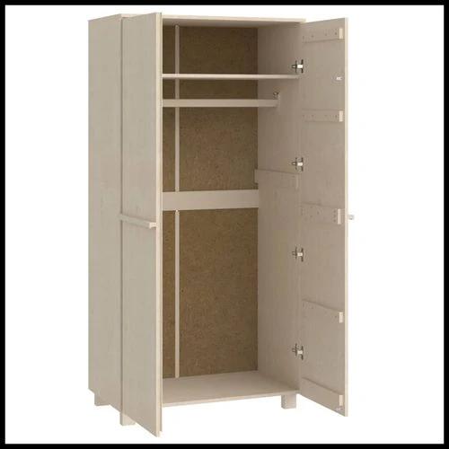 vidaXL vidaXL Solid Pine Wood Wardrobe 89x50x180 cm Honey Brown with Hanging Rod for Organized Clothing Storage - Wardrobe