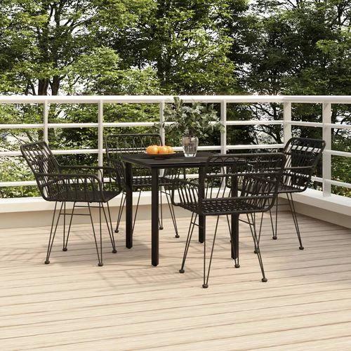 vidaXL vidaXL 7 Piece Garden Dining Set with Weather Resistant Poly Rattan for Outdoor Entertaining - Garden Set