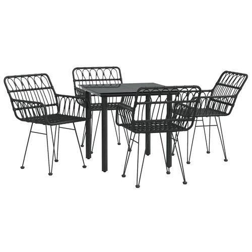vidaXL vidaXL 7 Piece Garden Dining Set with Weather Resistant Poly Rattan for Outdoor Entertaining - Garden Set