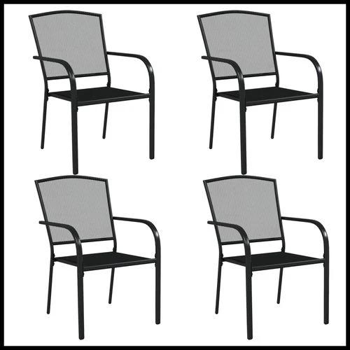 vidaXL 3 Piece Garden Dining Set Anthracite Steel with Durable Powder Coating for Outdoor Entertaining by vidaXL