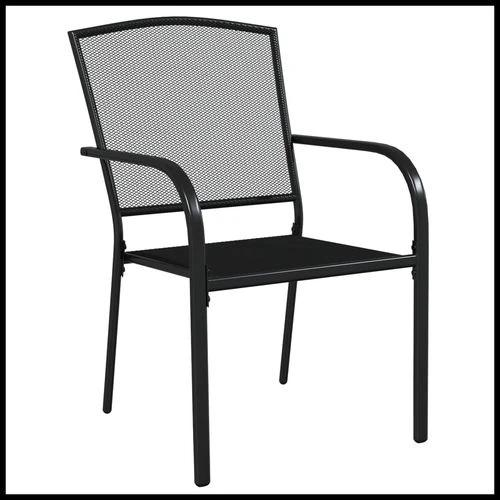 vidaXL 3 Piece Garden Dining Set Anthracite Steel with Durable Powder Coating for Outdoor Entertaining by vidaXL