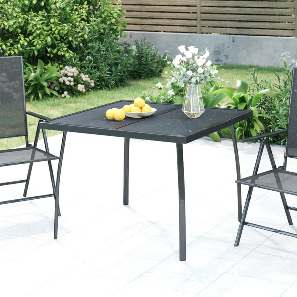 vidaXL vidaXL Garden Table Anthracite 50x50x72 cm Steel Mesh - Uncategorized Garden Table