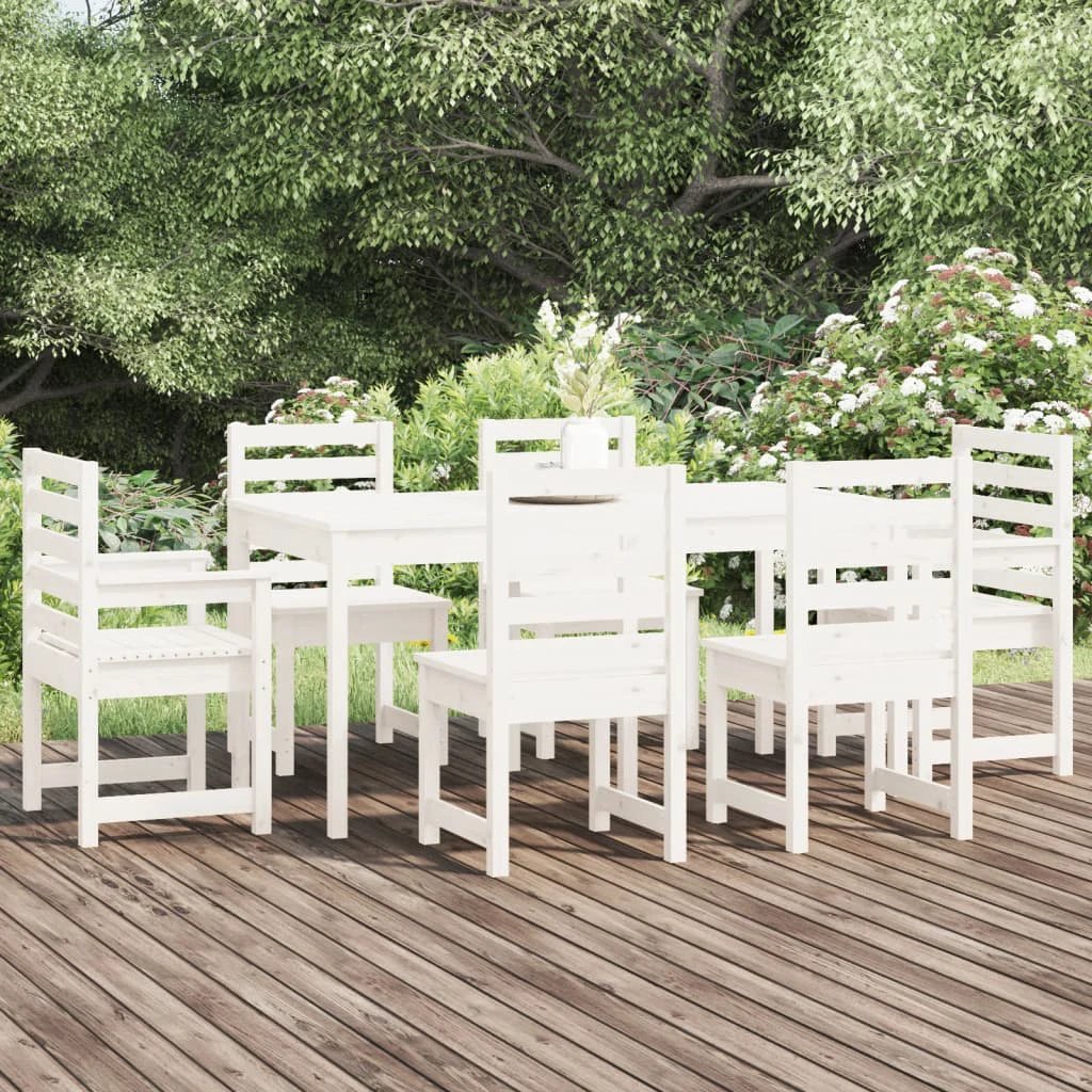 vidaXL VidaXL Garden Dining Set 7pc Solid Pine Outdoor - Garden Set