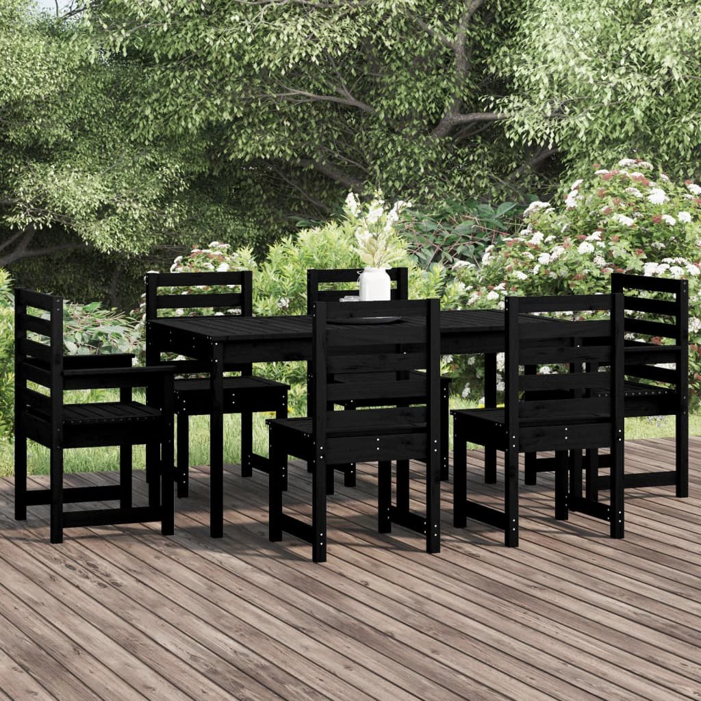 vidaXL VidaXL Garden Dining Set 7pc Solid Pine Outdoor - Garden Set