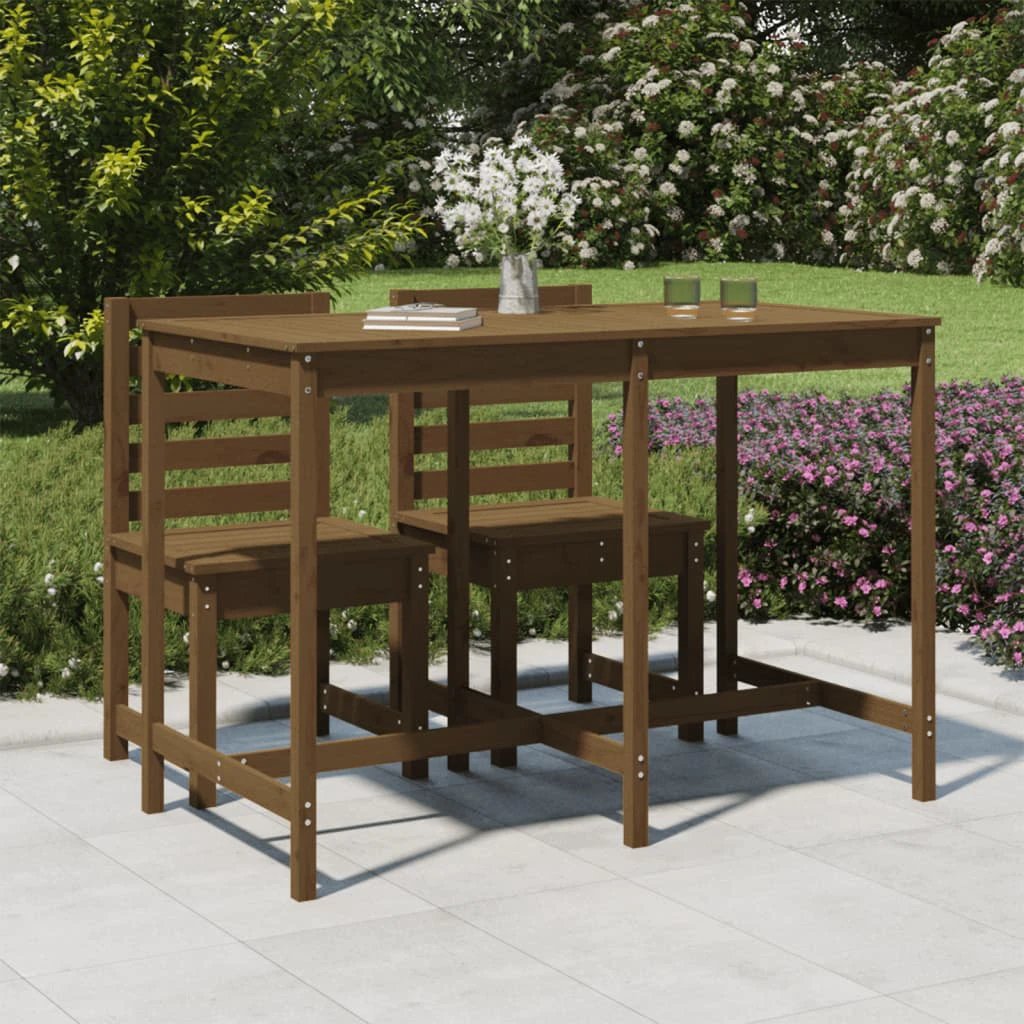 vidaXL Garden Table 82.5x82.5x110 cm Solid Wood Pine by vidaXL