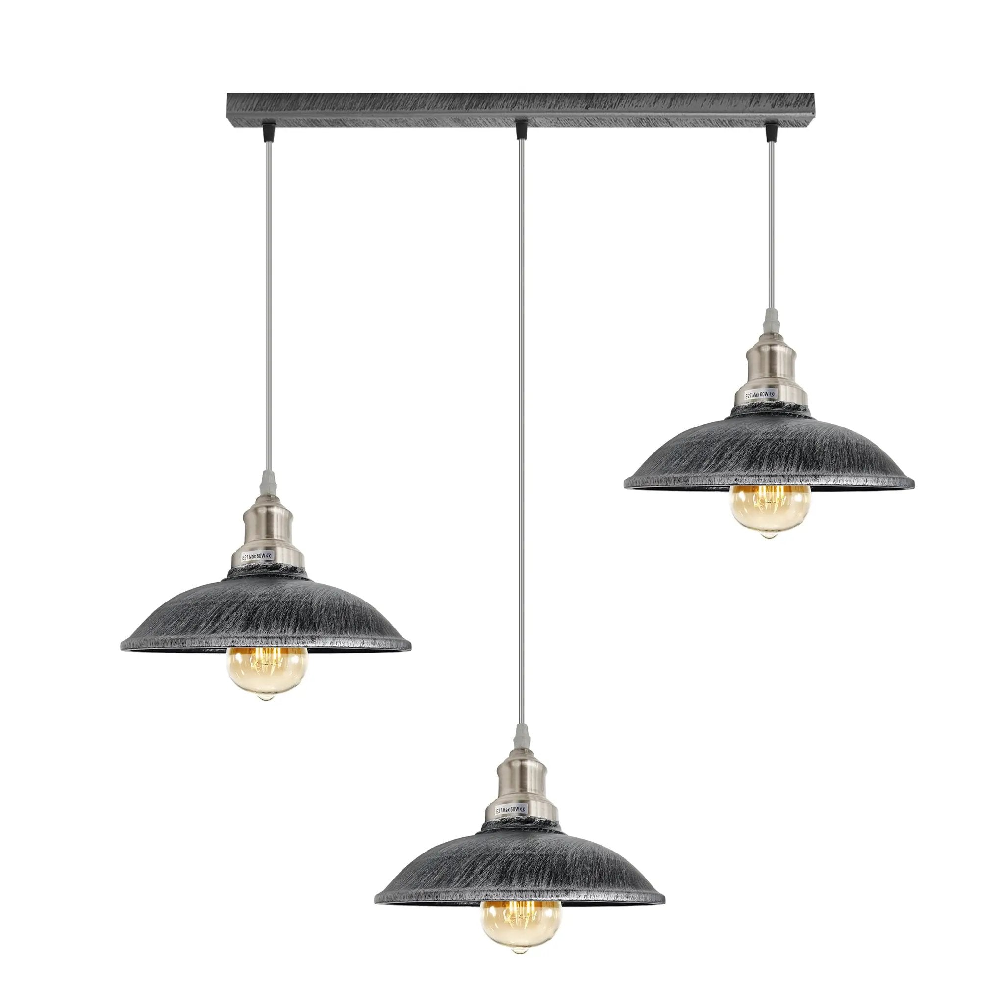 Un-branded Industrial Vintage Kitchen Lights Chandelier Metal Shade Hanging E27 Pendant - Pendant Lights