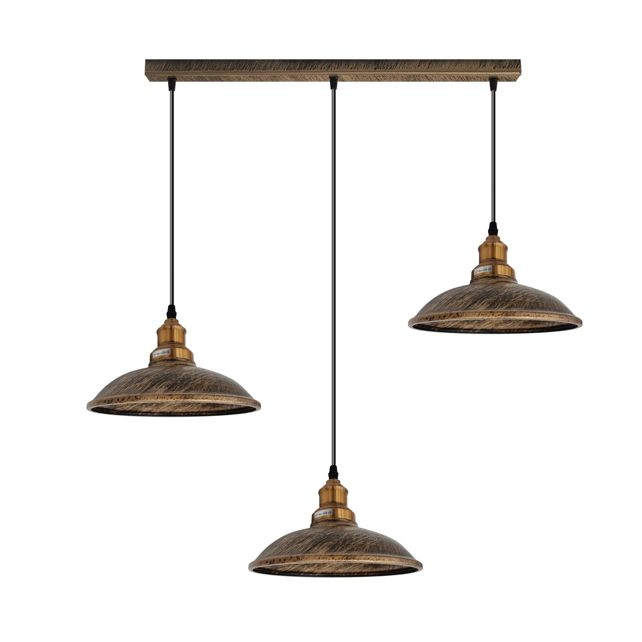 Un-branded Industrial Vintage Kitchen Lights Chandelier Metal Shade Hanging E27 Pendant - Pendant Lights