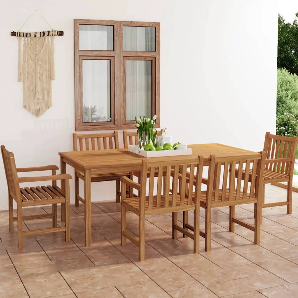 vidaXL VidaXL Garden Dining Set 3pc Solid Teak Outdoor - Garden Set