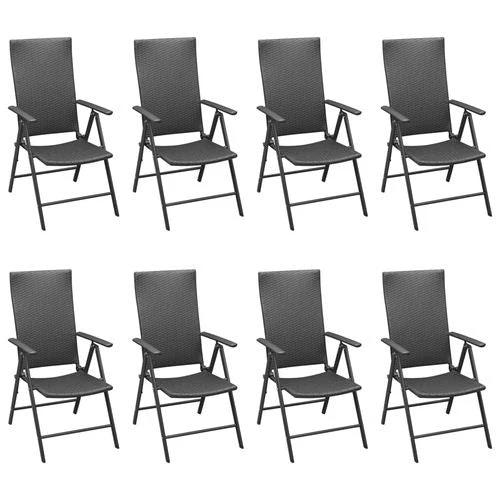 vidaXL 3 Piece Garden Dining Set 80x80x74 cm Weather-Resistant PE Rattan and Glass Table for Outdoor Patio Use by vidaXL