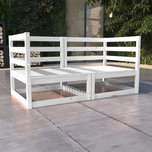 vidaXL Garden 2-Seater Sofa Solid Pinewood Modular Design for Outdoor Relaxation by vidaXL