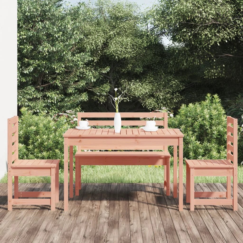 vidaXL VidaXL Garden Dining Set Solid Pine 4 Piece Outdoor - Garden Set