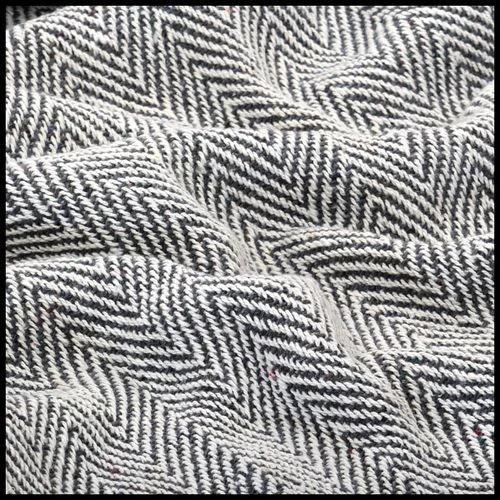 vidaXL Cotton Throw Blanket 125x150 cm Grey with Tassels by vidaXL