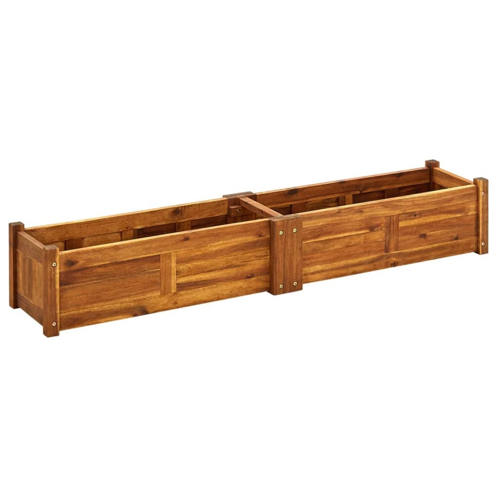 vidaXL Garden Raised Bed Acacia Wood 76x27.6x25 cm by vidaXL