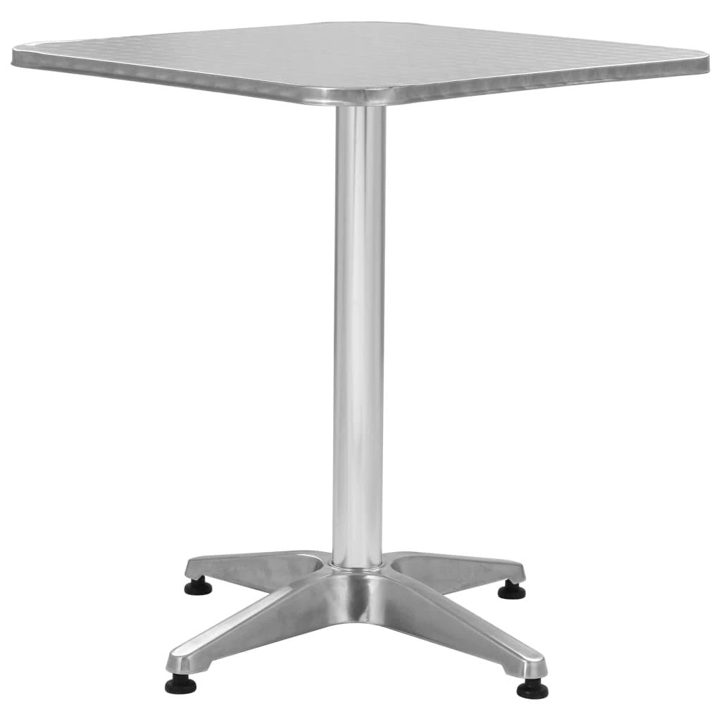vidaXL vidaXL Garden Table Silver 60x70 cm Aluminium - Garden Table