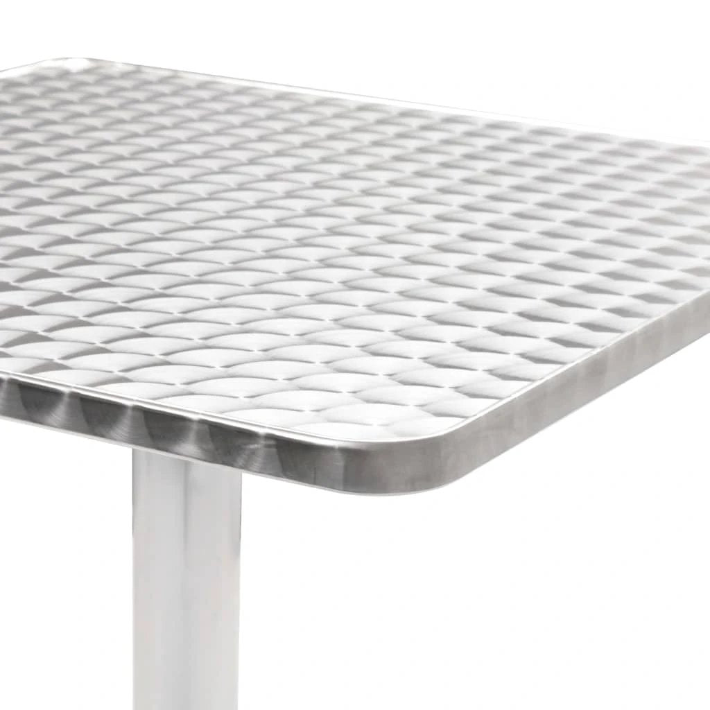 vidaXL Garden Table Silver 60x70 cm Aluminium by vidaXL