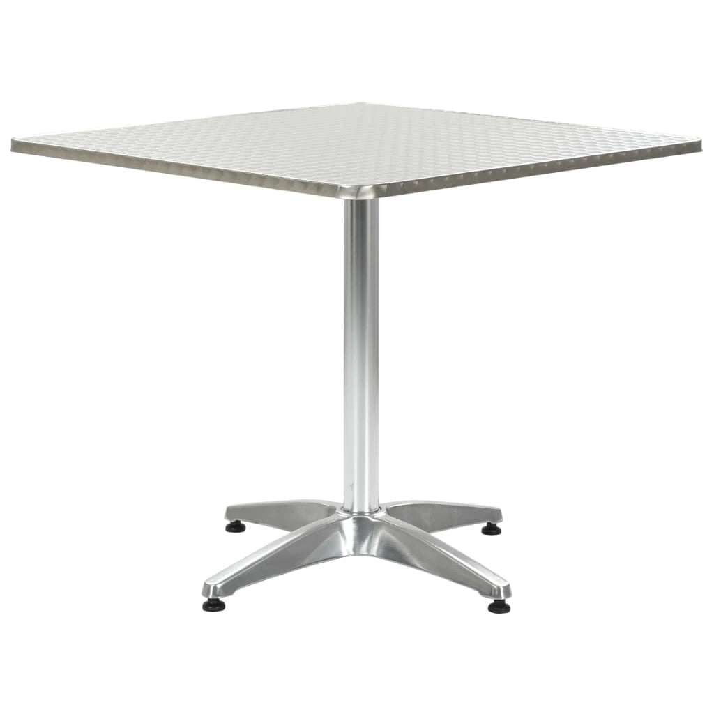 vidaXL vidaXL Garden Table Silver 60x70 cm Aluminium - Garden Table
