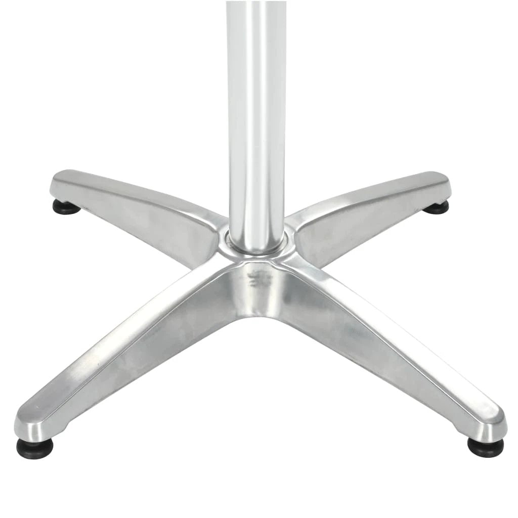 vidaXL vidaXL Garden Table Silver 60x70 cm Aluminium - Garden Table