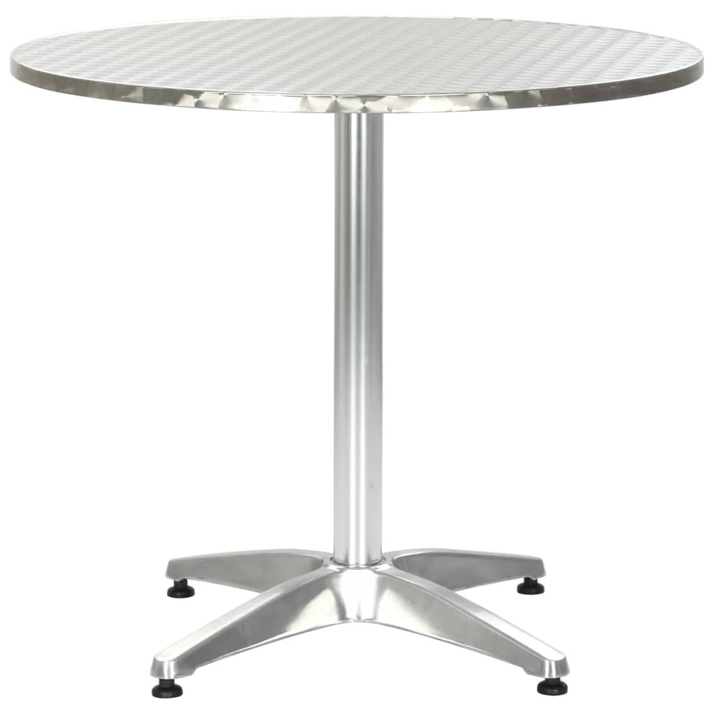 vidaXL vidaXL Garden Table Silver 60x70 cm Aluminium - Garden Table