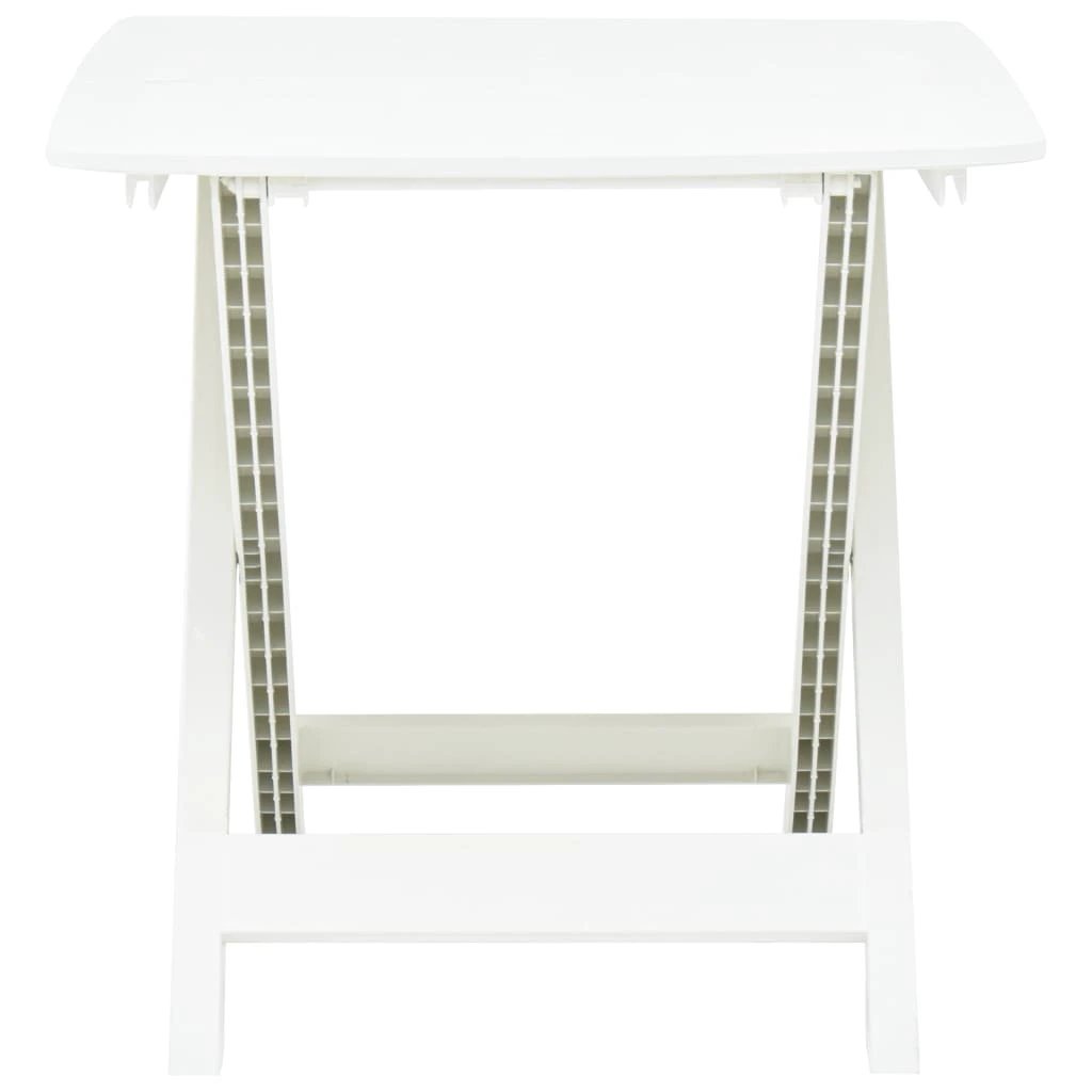 vidaXL vidaXL Folding Garden Table White 79x72x70 cm Plastic -