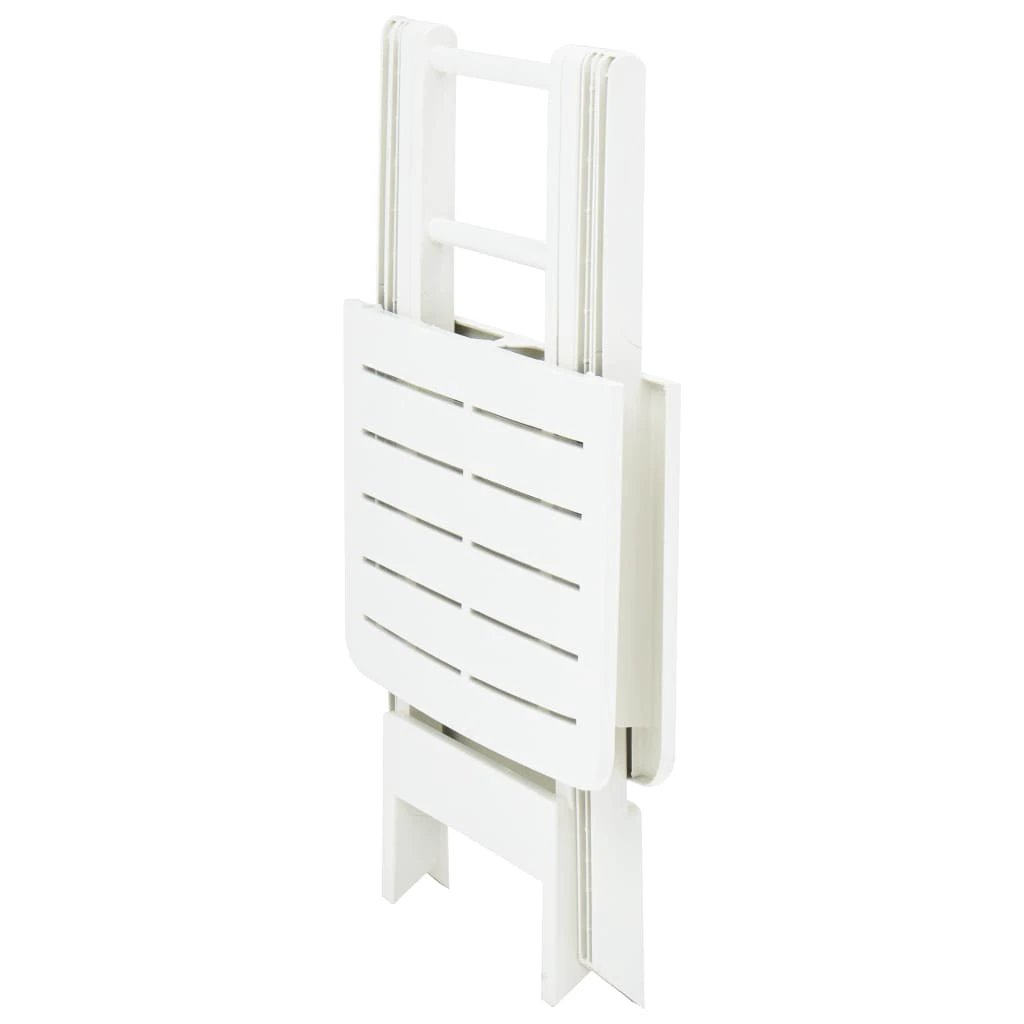 vidaXL vidaXL Folding Garden Table White 79x72x70 cm Plastic -