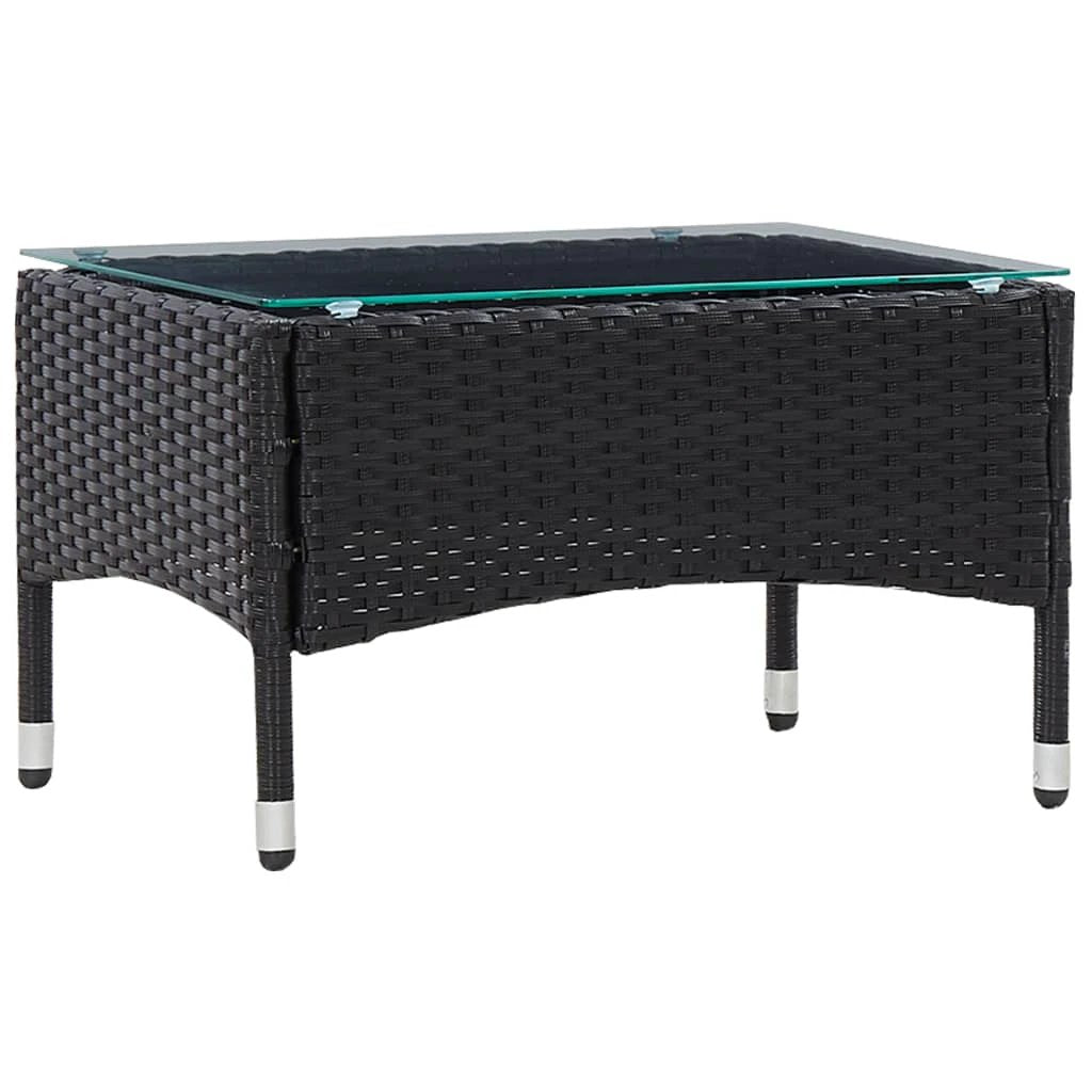 VidaXL Coffee Table 60x40x36 PE Rattan Outdoor by vidaXL