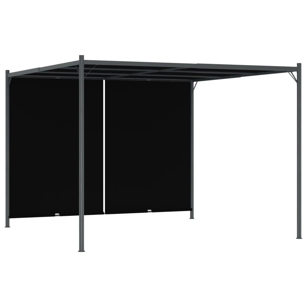 vidaXL Pergola with Adjustable Roof Cream White 3x3 m Steel by vidaXL