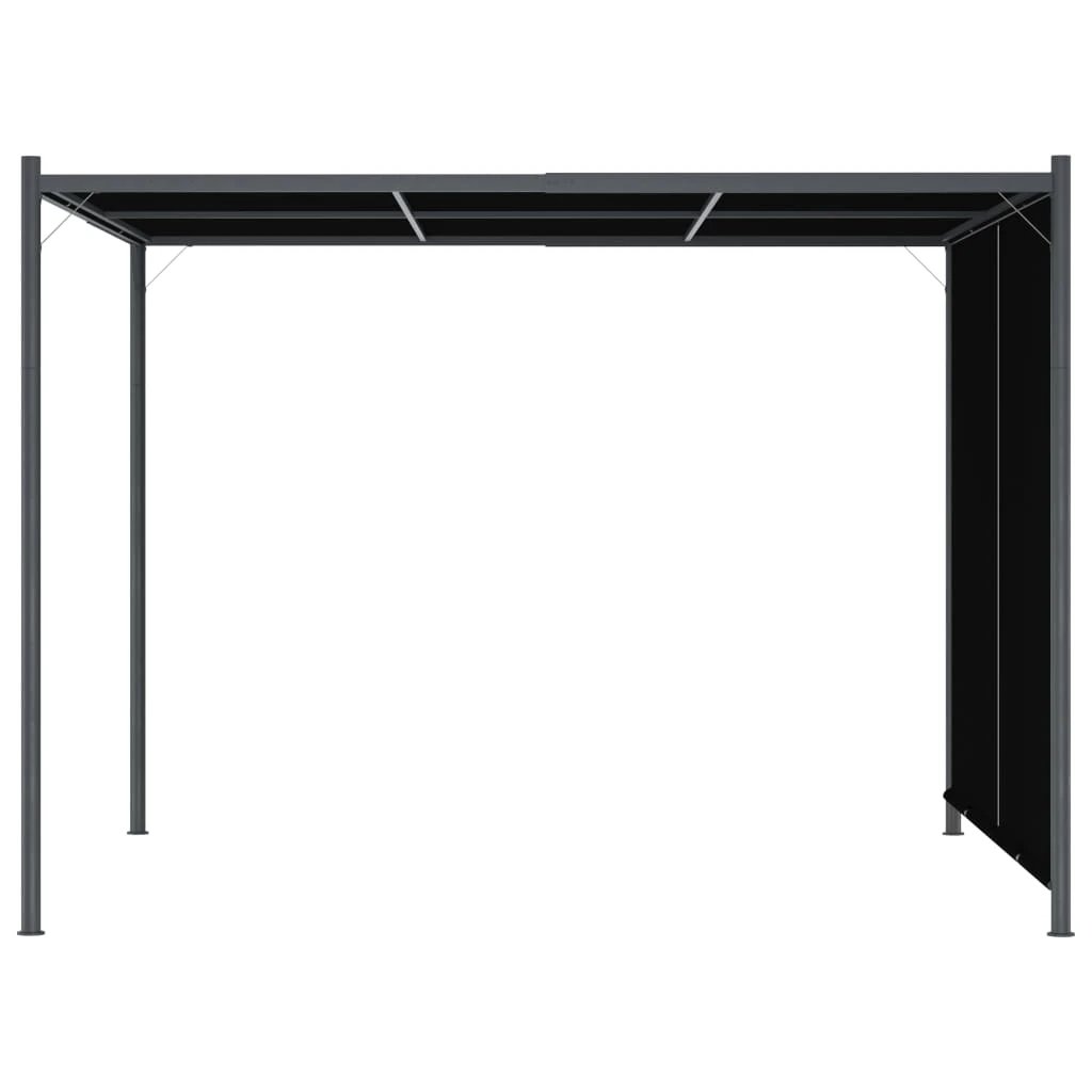 vidaXL Pergola with Adjustable Roof Cream White 3x3 m Steel by vidaXL