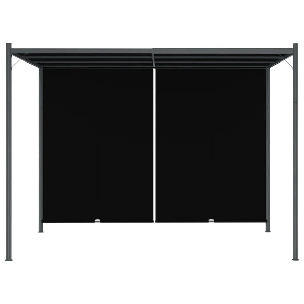 vidaXL Pergola with Adjustable Roof Cream White 3x3 m Steel by vidaXL