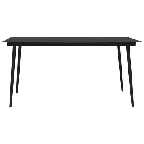 vidaXL 5 Piece Outdoor Dining Set Cotton Rope and Steel Black by vidaXL
