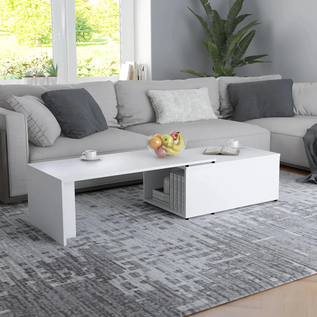 vidaXL Coffee Table 150x50x35 cm Smoked Oak Finish Engineered Wood Living Room Decor by vidaXL
