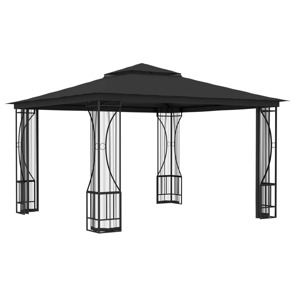 vidaXL Gazebo with Nets 300x400x265 cm Cream by vidaXL