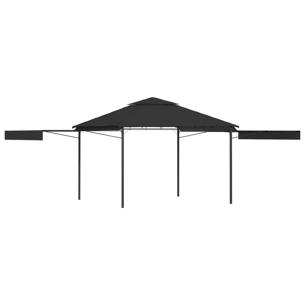 vidaXL Gazebo with Double Extended Roofs 3x3x2.75 m Cream 180 g/m² by vidaXL