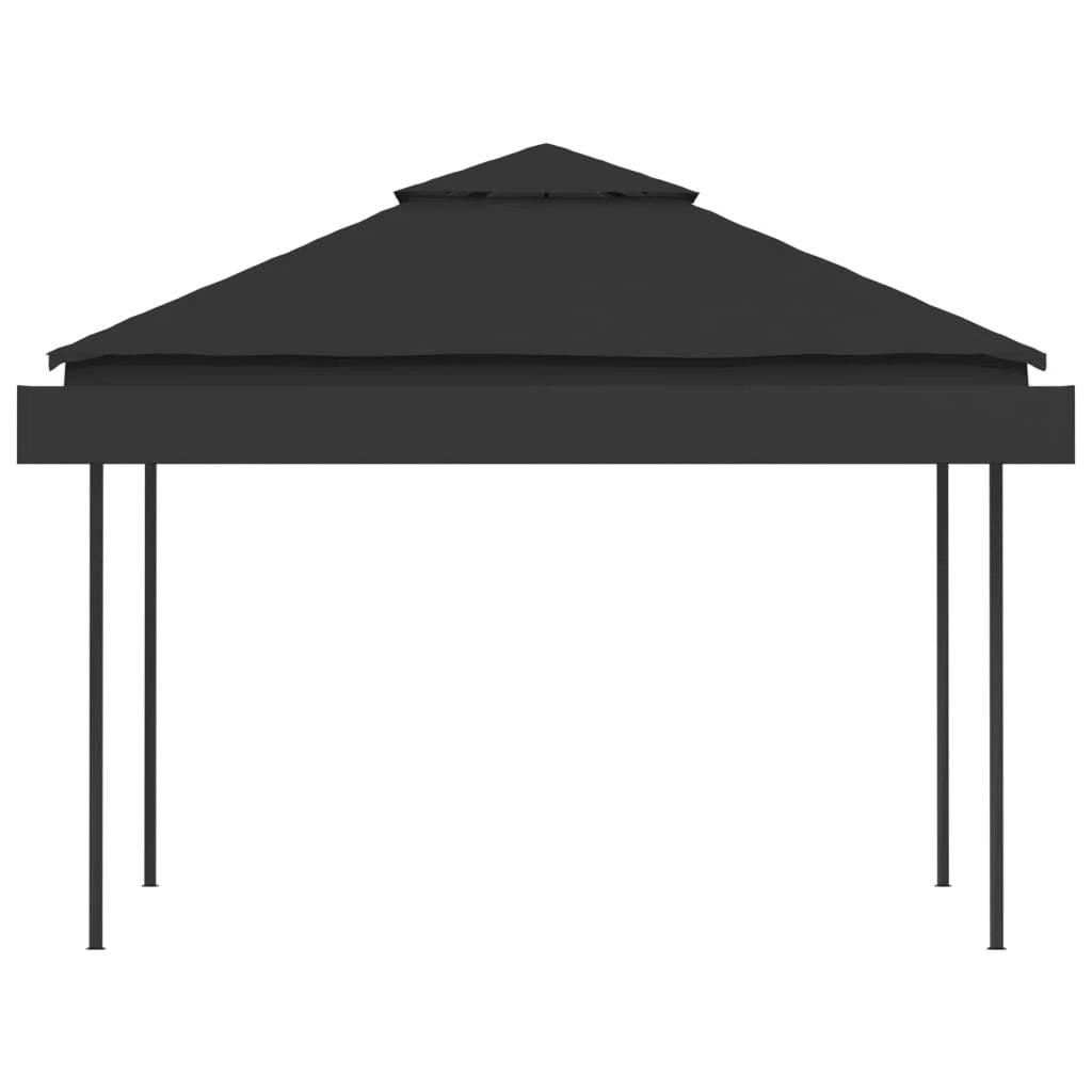 vidaXL Gazebo with Double Extended Roofs 3x3x2.75 m Cream 180 g/m² by vidaXL