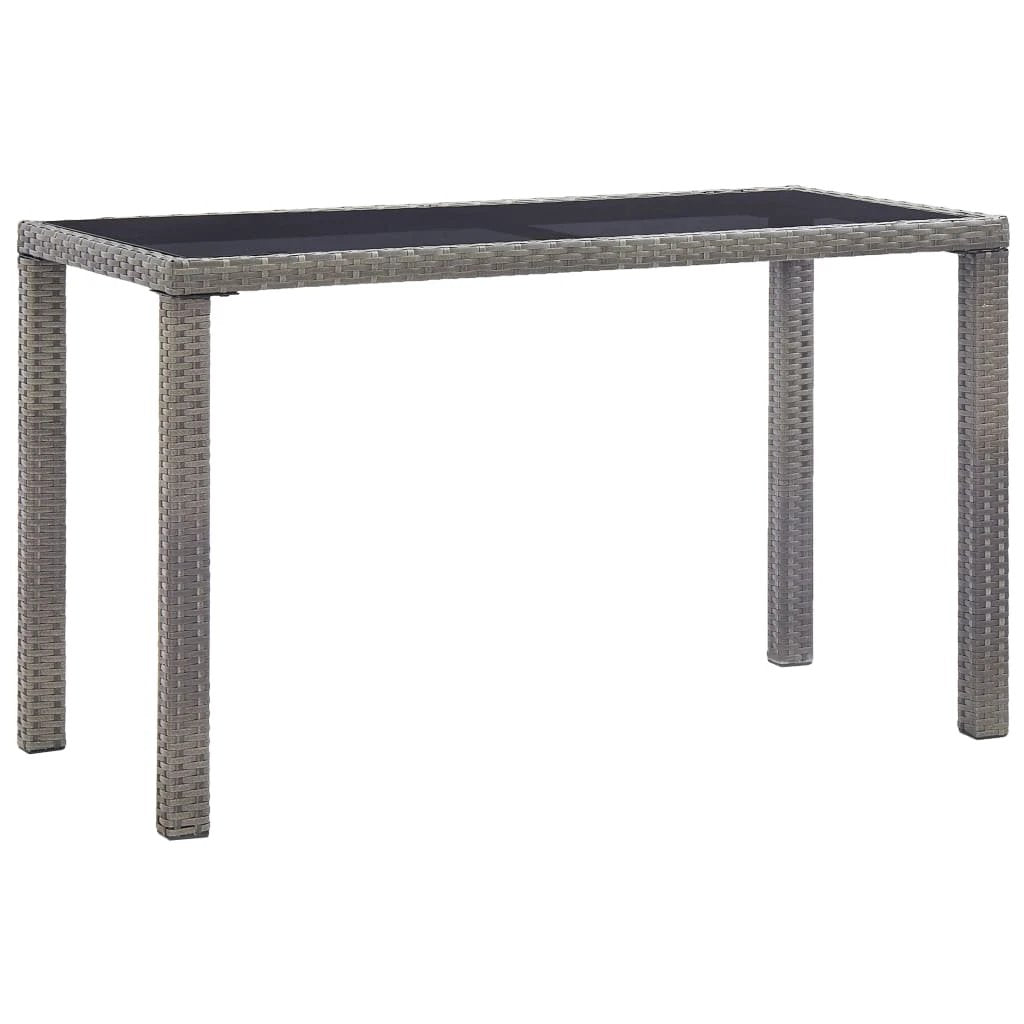 vidaXL Garden Table Brown 110x60x67 cm Poly Rattan by vidaXL