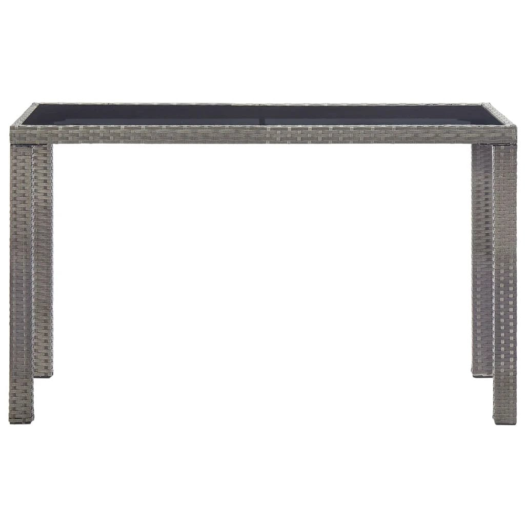 vidaXL Garden Table Brown 110x60x67 cm Poly Rattan by vidaXL
