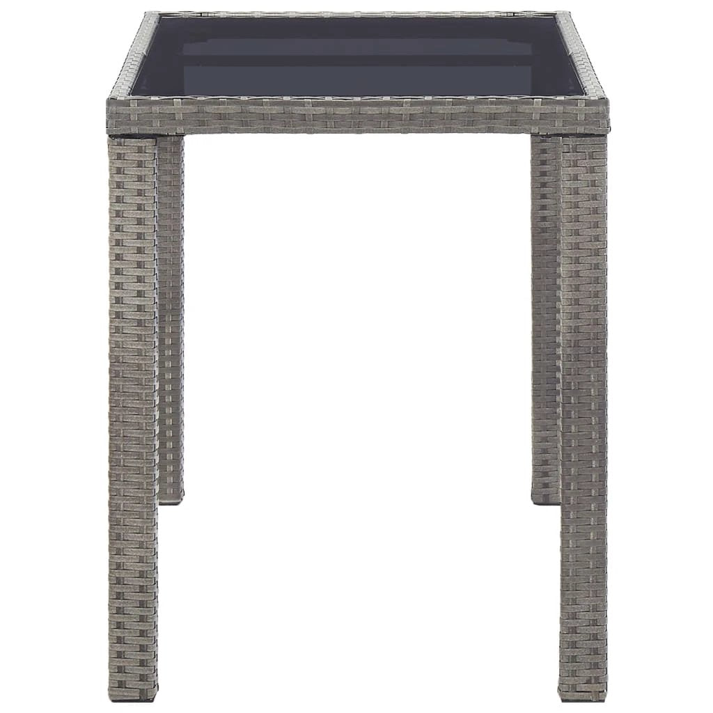 vidaXL Garden Table Brown 110x60x67 cm Poly Rattan by vidaXL