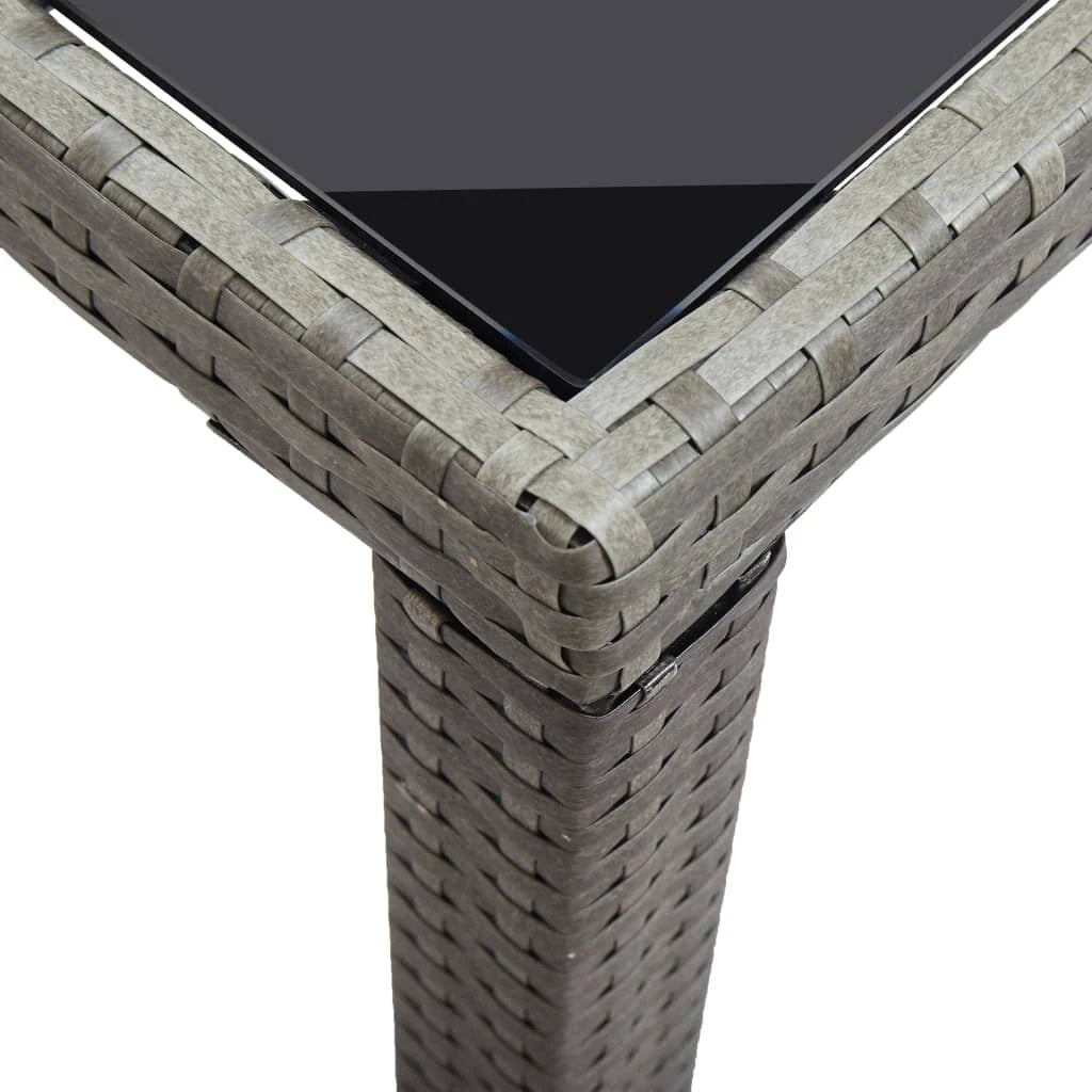 vidaXL Garden Table Brown 110x60x67 cm Poly Rattan by vidaXL