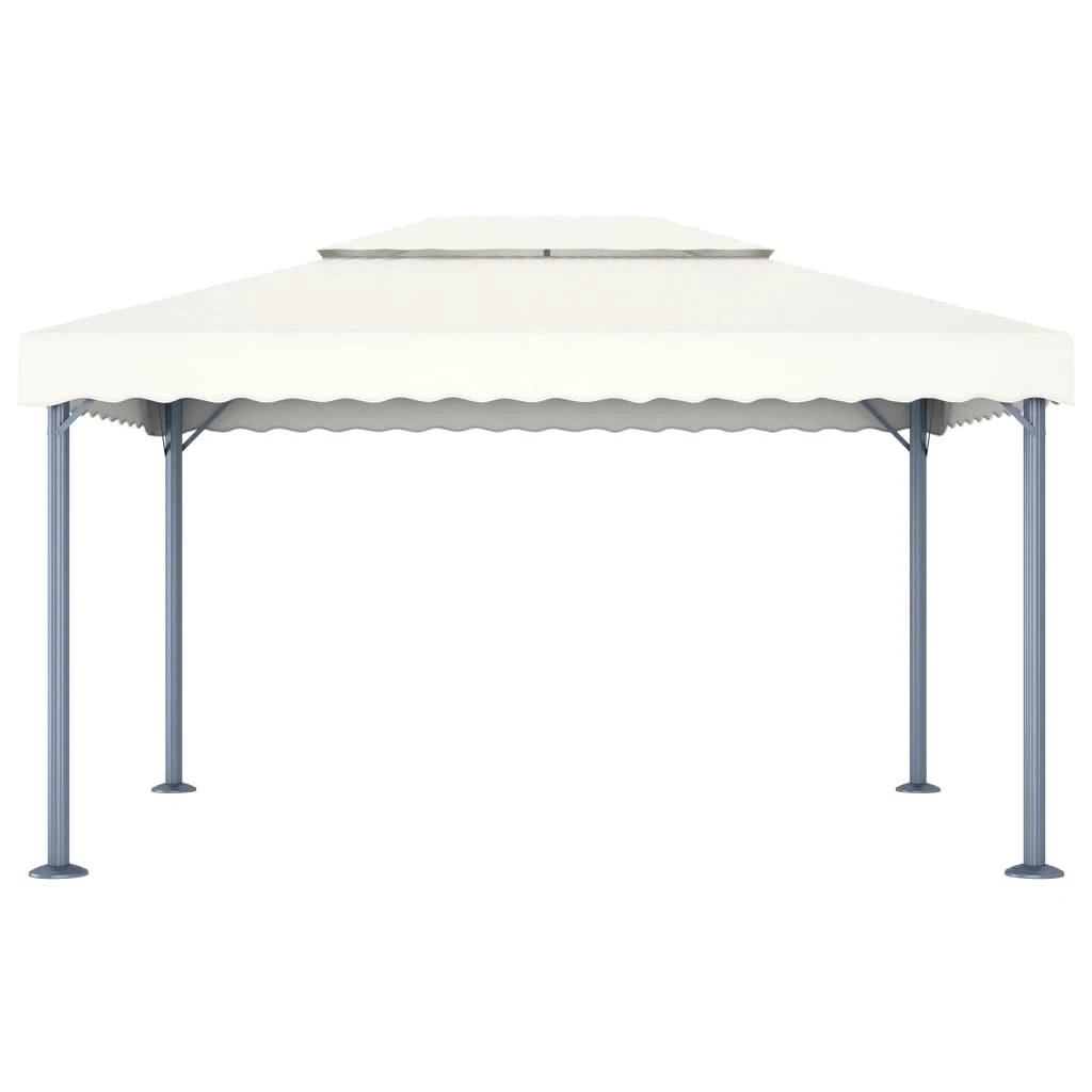 vidaXL vidaXL Gazebo 400x300 cm Cream Aluminium - Gazebos