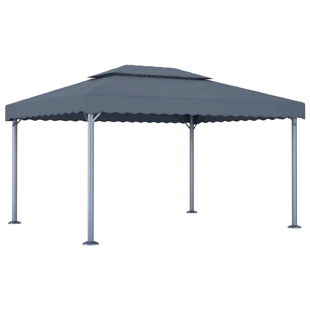 vidaXL vidaXL Gazebo 400x300 cm Cream Aluminium - Gazebos