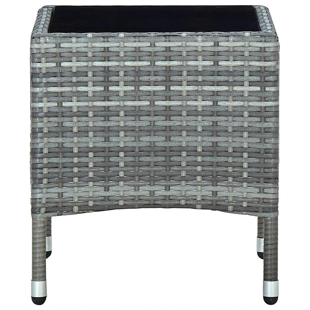 vidaXL vidaXL Garden Table Brown 40x40x45 cm Poly Rattan - Garden Table