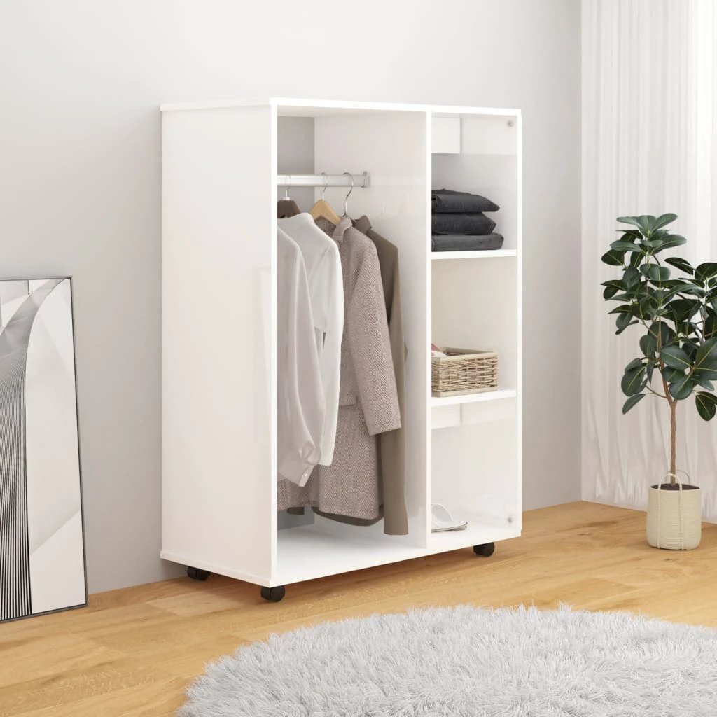vidaXL Wardrobe Smoked Oak 80x40x110 cm Engineered Wood by vidaXL
