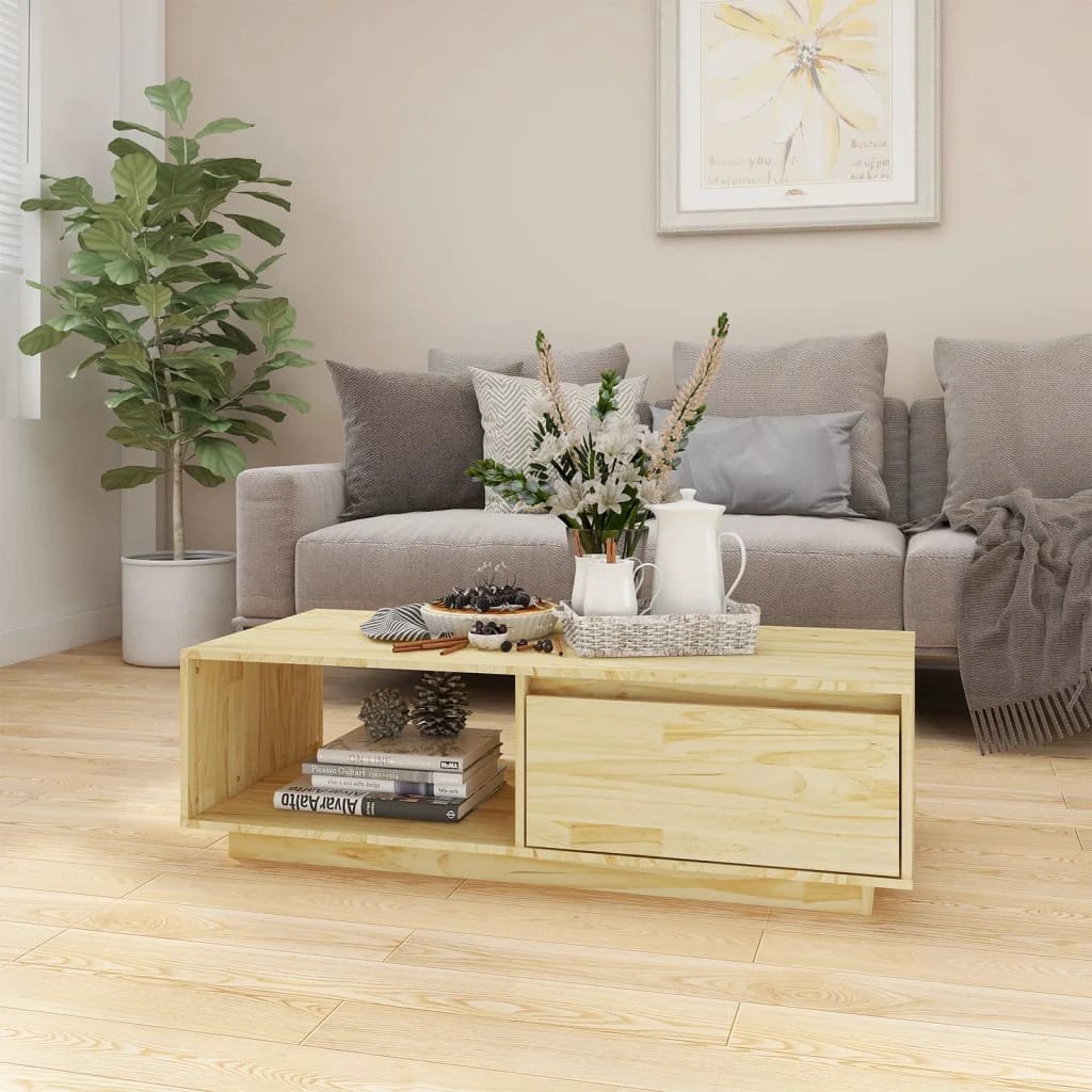 vidaXL VidaXL Coffee Table 110x50x33.5cm Pinewood Living - Coffee Table