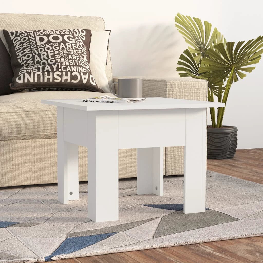 VidaXL Coffee Table 55x55x42 cm Smoked Oak Engineered Wood Sturdy Build For Living Room by vidaXL